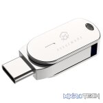 ROGUEWARE U785C 32GB METAL USB 3.1 TYPE-C & TYPE-A DUAL FLASH DRIVE - SILVER