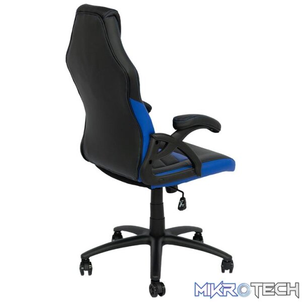 ROGUEWARE GC100 MAINSTREAM GAMING CHAIR - BLACK/BLUE - UP TO 125KG - Image 3