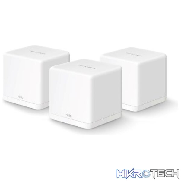 MERCUSYS HALO H30G 3 PACK AC1300 WHOLE HOME MESH WIFI SYSTEM MERCUSYS HALO H30G 3 PACK AC1300 WHOLE HOME MESH WIFI SYSTEM