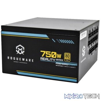 ROGUEWARE REALITY SERIES 750W FULLY MODULAR 80+ GOLD POWER SUPPLY