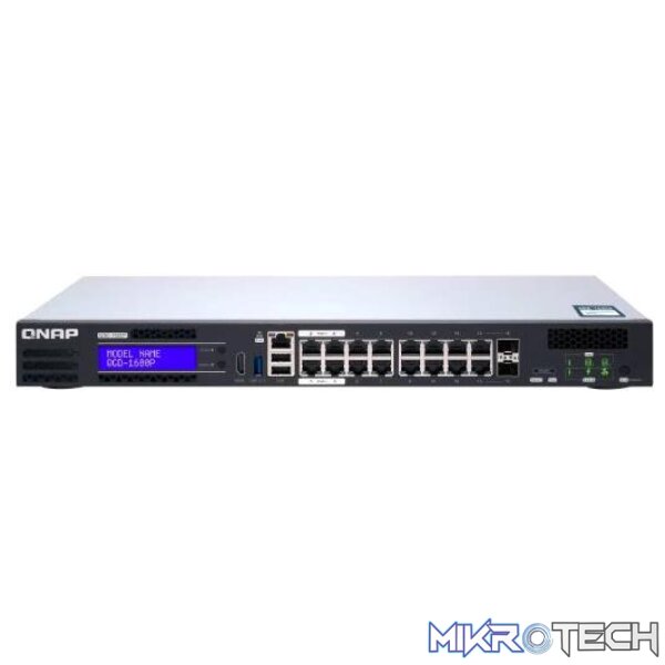 QNAP QGD-1600P 16-PORT RACKMOUNT L2 MANAGED POE SWITCH / NAS FUNCTION QNAP QGD-1600P 16-PORT RACKMOUNT L2 MANAGED POE SWITCH / NAS FUNCTION