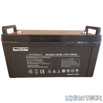 NAVASOLAR DEEP CYCLE GEL VRLA 12V 100AH BATTERY