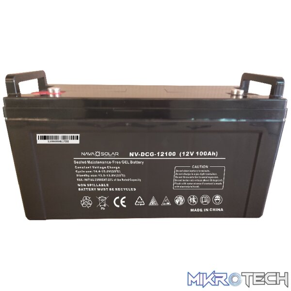 NAVASOLAR DEEP CYCLE GEL VRLA 12V 100AH BATTERY NAVASOLAR DEEP CYCLE GEL VRLA 12V 100AH BATTERY