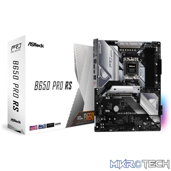ASROCK AMD B650 PRO RS SOCKET AM5 ATX MOTHERBOARD - Image 2
