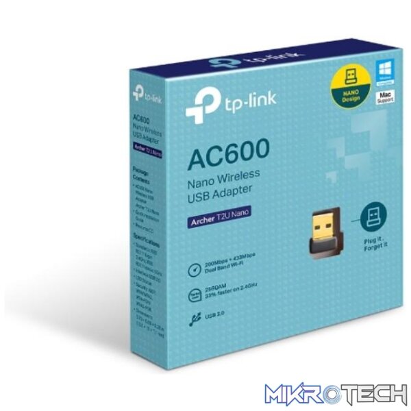 TP-LINK AC600 NANO WI-FI BLUETOOTH 4.2 USB ADAPTER - Image 2