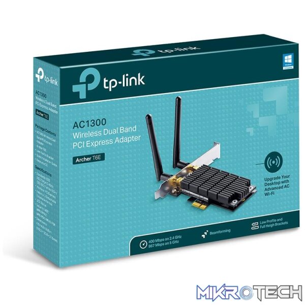 TP-LINK ARCHER T6E - AC1300 WIRELESS DUAL BAND PCI EXPRESS WI-FI ADAPTER - Image 2
