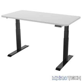 LEKKERMOTION  SERIES ET223R 3-STAGE RECTANGULAR LEG HEIGHT ADJUSTABLE DESK