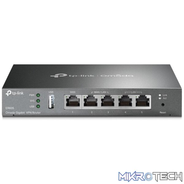 TP-LINK ER605 OMADA GIGABIT VPN ROUTER TP-LINK ER605 OMADA GIGABIT VPN ROUTER