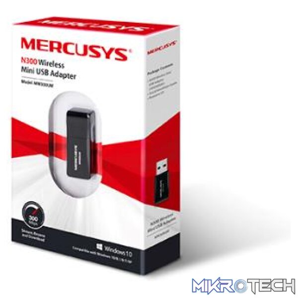 MERCUSYS MW300UM - N300 WIRELESS MINI USB ADAPTER - Image 2