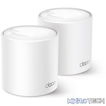 TP-LINK DECO X60, 2 PACK - AX3000 WHOLE-HOME WIFI SYSTEM WI-FI 6