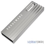 ROGUEWARE U280-U2 64GB METAL CAPLESS USB 2.0 FLASH DRIVE - SILVER