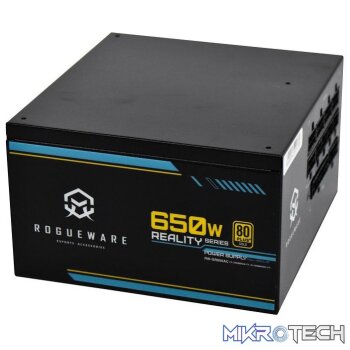 ROGUEWARE REALITY SERIES 650W FULLY MODULAR 80+ GOLD POWER SUPPLY