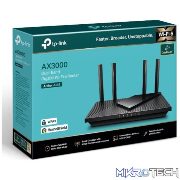 TP-LINK AX3000 DUAL BAND GIGABIT WI-FI 6 ROUTER - Image 4
