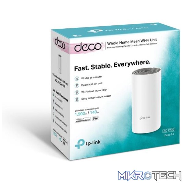 TP-LINK DECO E4 1 PACK - AC1200 WHOLE-HOME WIFI SYSTEM - Image 2