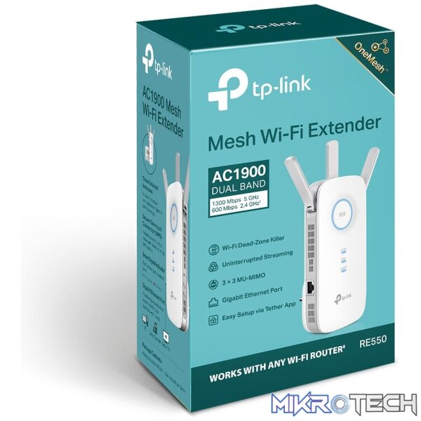 TP-LINK RE550 - AC1900 WI-FI RANGE EXTENDER - Image 2