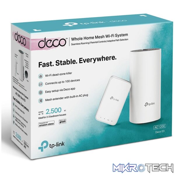 TP-LINK DECO E3 2 PACK - AC1200 WHOLE-HOME WIFI SYSTEM - Image 2