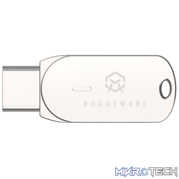 ROGUEWARE U785C 32GB METAL USB 3.1 TYPE-C & TYPE-A DUAL FLASH DRIVE - SILVER - Image 2