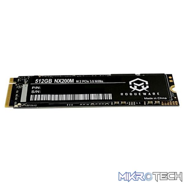 ROGUEWARE NX200M 512GB M.2 GEN3 NVME 3D NAND SOLID STATE DRIVE ROGUEWARE NX200M 512GB M.2 GEN3 NVME 3D NAND SOLID STATE DRIVE