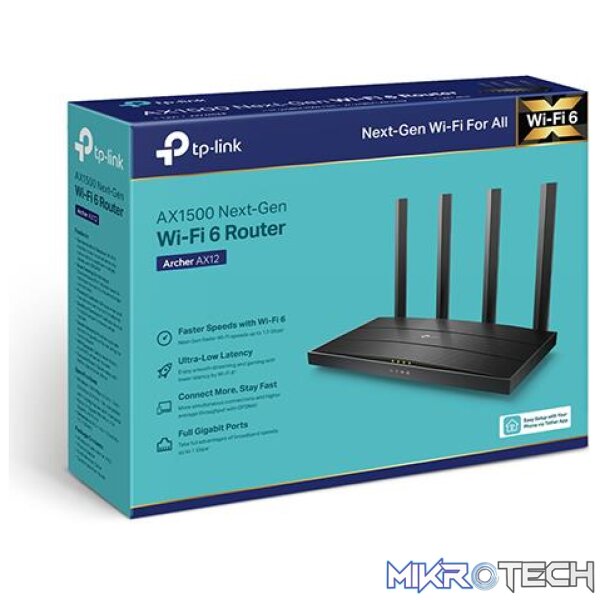 TP-LINK ARCHER AX12 WI-FI 6 ROUTER - Image 3