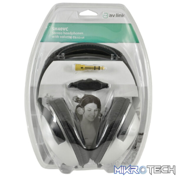 Avlink -Sh40Vc Stereo Headphones With Volume Control - Image 2