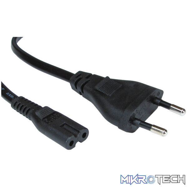 109695 Tva - 1.8M Lead Fig 8 Mains 2Pin Plug - Image 1