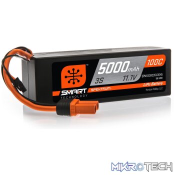 11.1V 5000mAh 3S 100C Smart LiPo IC5
