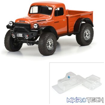 1/10 1946 Dodge Power Wagon Clear Body 12.3? (313mm) WB Crawlers