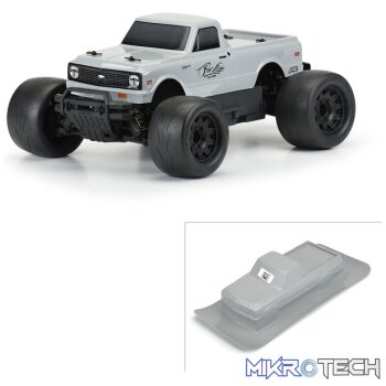 1/10 1972 Chevy C-10 Tough-Color Gray Body: Stampede & Granite