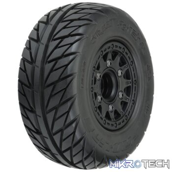 1/10 Street Fighter Fr/Rr 2.2?/3.0? SC Mounted 12mm Black Raid (2)