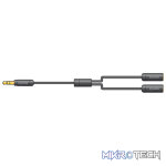 Avlink - 0.3M Precision Splitter Lead 3.5Mm Stereo Jack Plug -  2 X Stereo Jack Sockets
