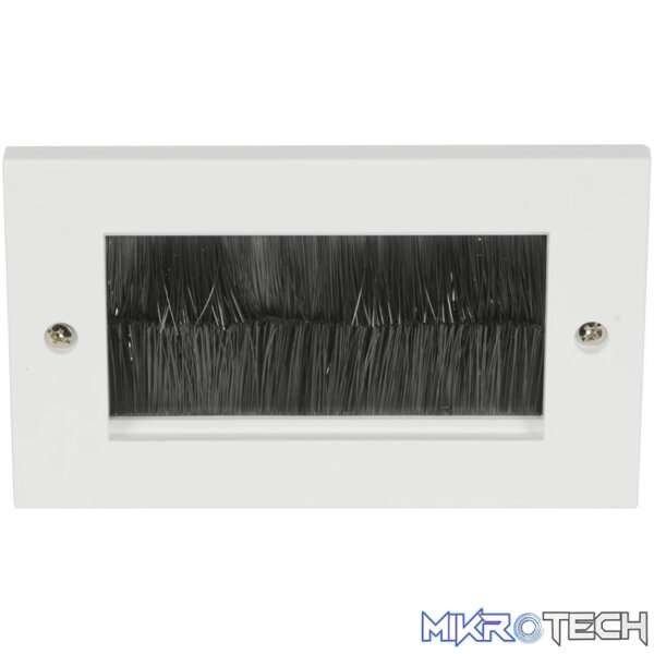 123276AV_1 Avlink - Brush Wallplate White - Image 1
