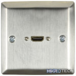 Avlink - Hdmi Steel Wallplate With Female Tail