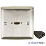 Avlink - Hdmi Steel Wallplate With Female Tail - Image 2