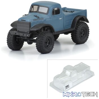 1/24 1946 Dodge Power Wagon Clear Body: SCX24 JLU