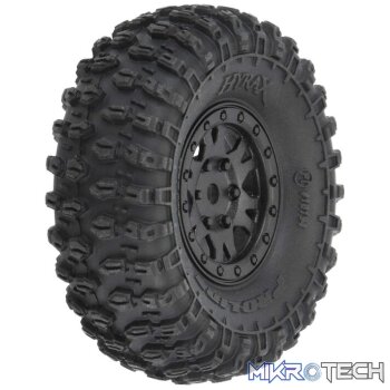1/24 Hyrax F/R 1.0 In Trs Mountd 7mm Blk
