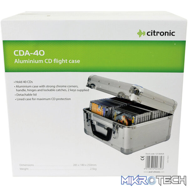 Citronic - Cda:40 Aluminium Cd Case - Image 2