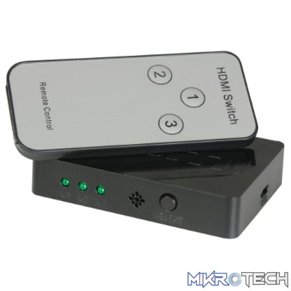 128.820_CO1-1 Avlink - Hdp31M Mini Hdmi Switch 3×1 With Ir Remote Control - Image 1