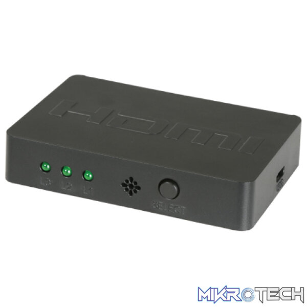 Avlink - Hdp31M Mini Hdmi Switch 3×1 With Ir Remote Control - Image 2