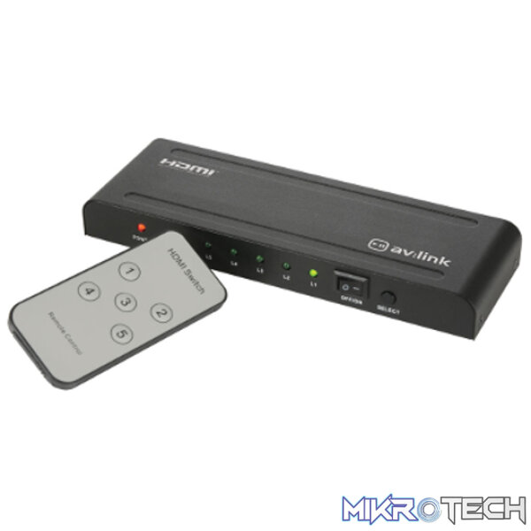 Avlink - Hdm51 1080P Hdmi Switches With Ir Remote Control - Image 3