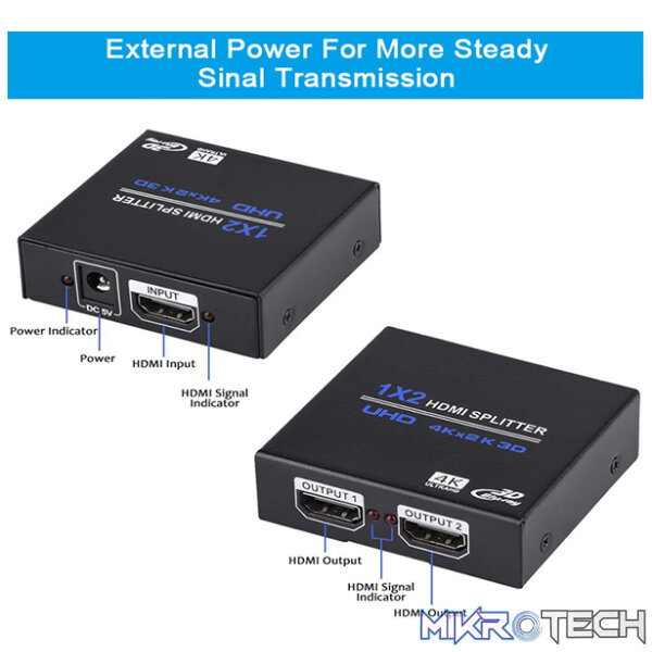 Tva - 1 In 2 Out 4K Hdmi Splitter - Image 3