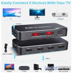 Tva - Hdmi Selector Switch 5 In 1 Out With Ir - Image 2