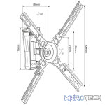 Avlink - Hqs201 Full Motion Tv Wall Mount Bracket - Image 4