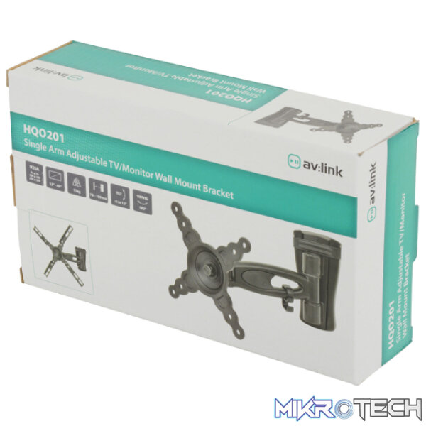Avlink - Hqo201 Full Motion Tv Wall Mount Bracket - Image 3