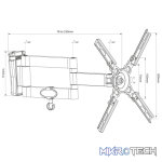 Avlink - Hqt201 Full Motion Tv Wall Mount Bracket - Image 4