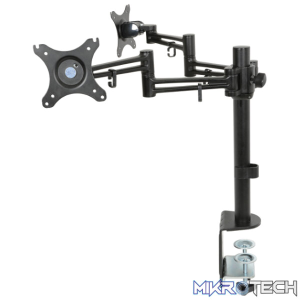 129.523_CO1 Avlink - Dm212 Dual Monitor Desktop Mount With Extension Arms - Image 1