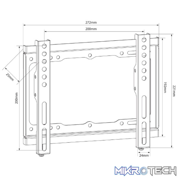 Avlink - Sf201 Fixed Tv Wall Bracket - Image 2