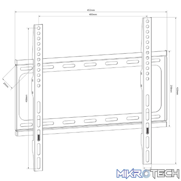 Avlink - Sf401 Fixed Tv Wall Bracket - Image 3