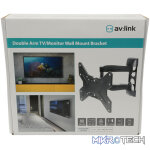 Avlink - Insd201 Full Motion Double Arm Tv Wall Mount Bracket - Image 3