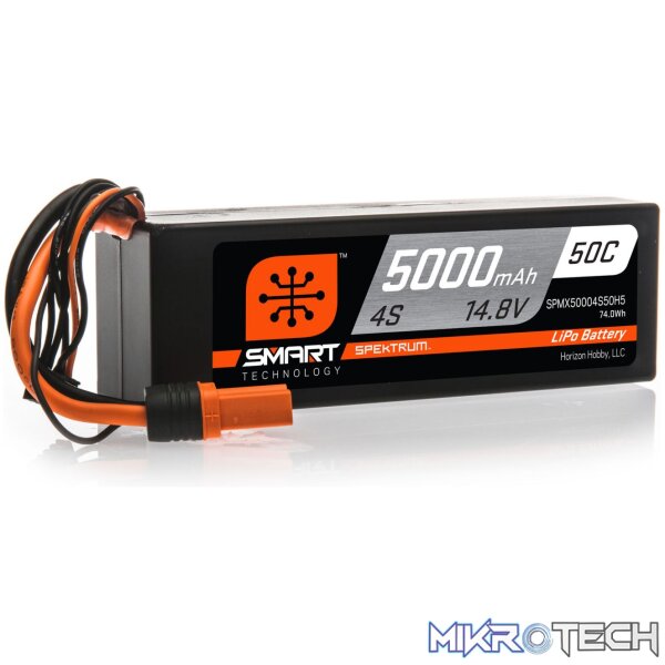 14.8V 5000mAh 4S 50C Smart LiPo IC5 14.8V 5000mAh 4S 50C Smart LiPo IC5