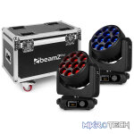 Beamzpro Mhl1240 Led Moving Head Zoom 12X 40W Rgbw [2 In A Flightcase]